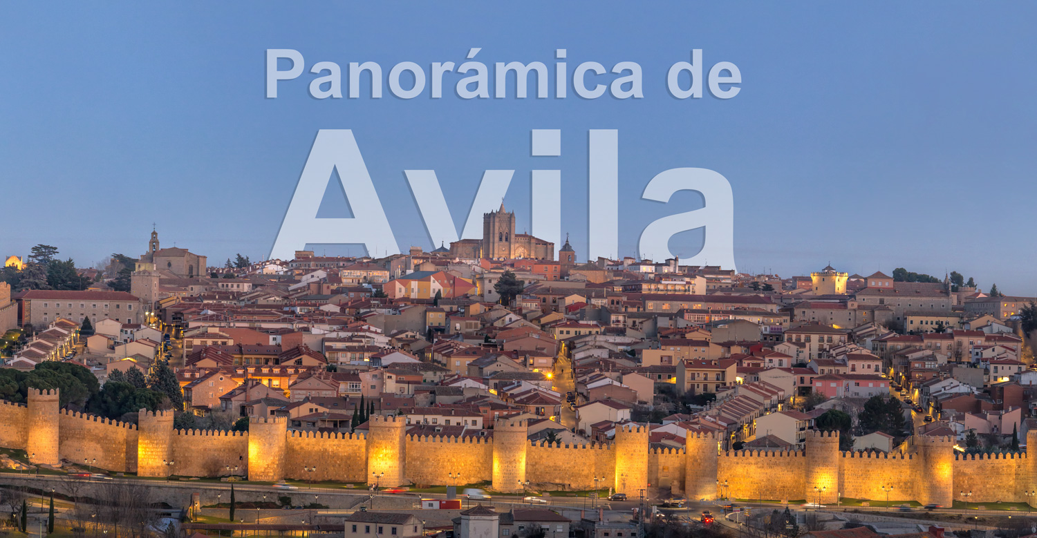 Panorámica de Ávila, España
